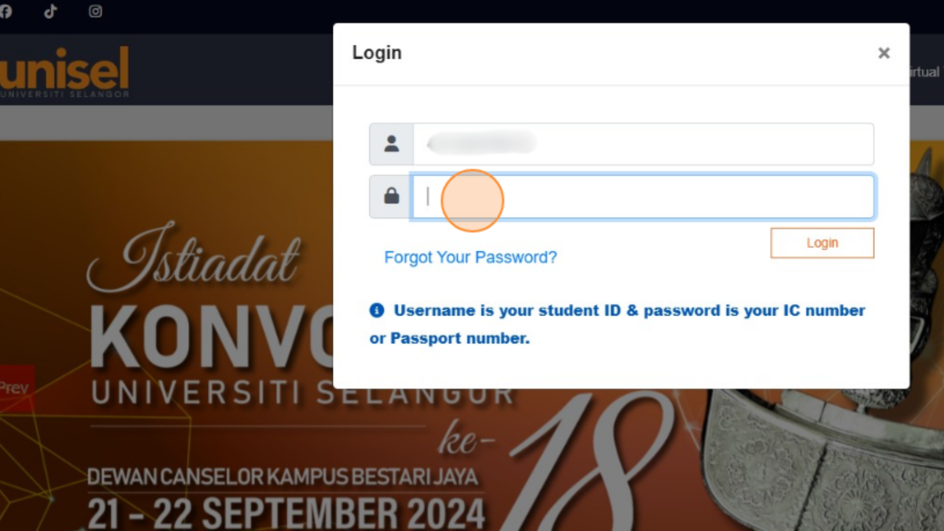 Step 4: Enter Password